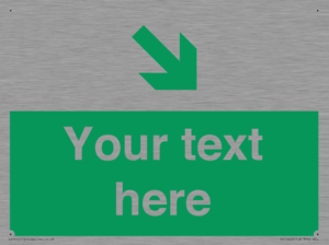 Custom Safe condition: Green Down right arrow